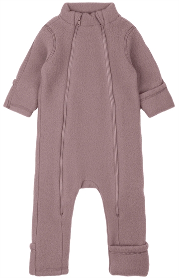 Mikk-Line Ulddragt - Dobbelt lynlås & ombuk - Twilight Mauve