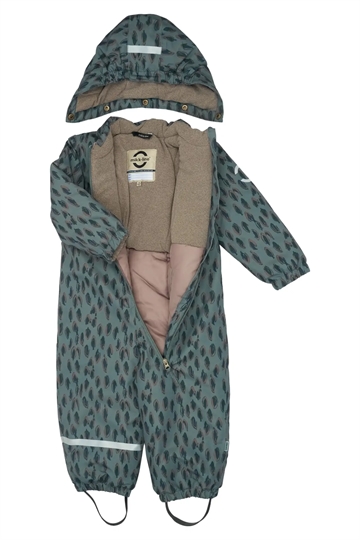 Mikk-line Flyverdragt - Snow Suit AOP - Balsam Green