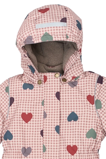 Mikk-line Vinterjakke - 20.000 mm - Heart AOP - med hjerter