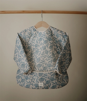 Mushie hagesmæk med ærmer - Blue Flowers