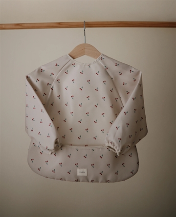 Mushie hagesmæk med ærmer - Cherries