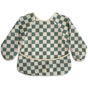 Mushie hagesmæk med ærmer - Olive Check