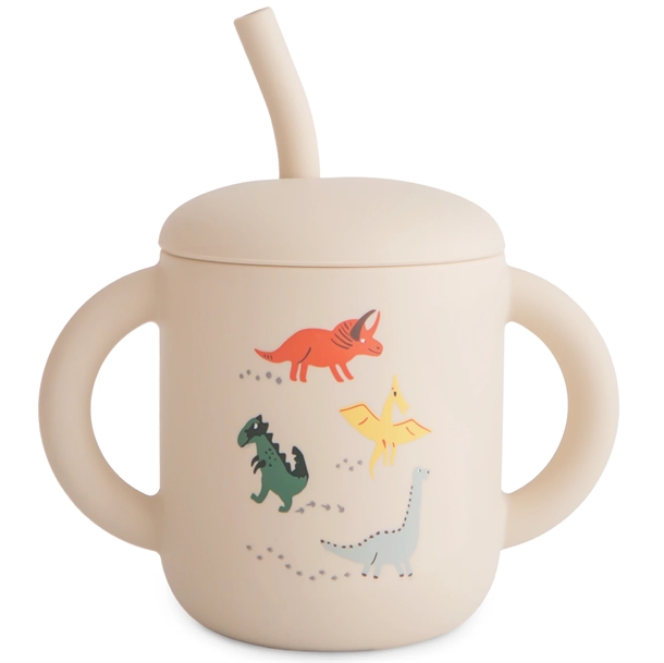 Mushie kop med sugerør Dinosaurs