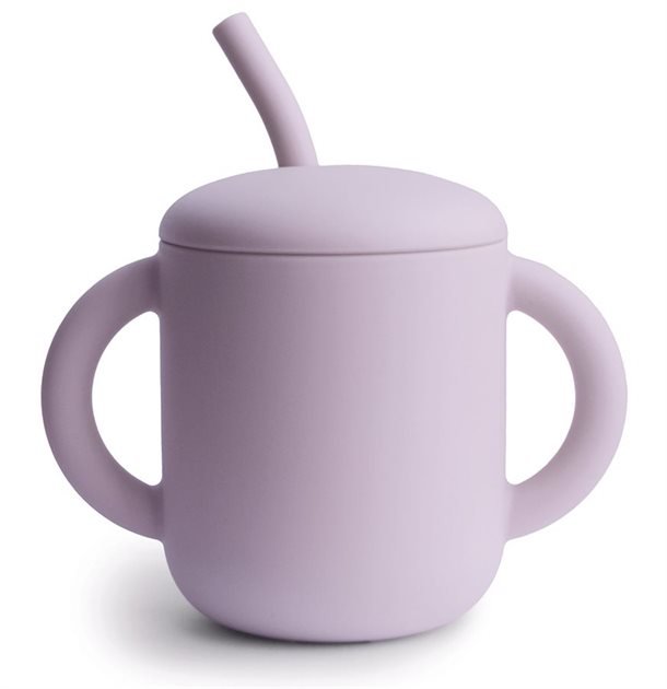 5: Mushie kop med sugerør Soft Lilac