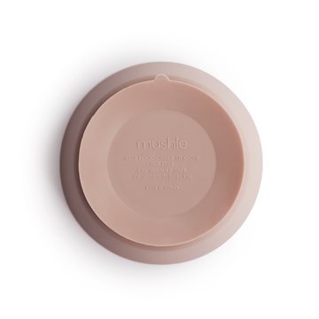 Mushie skål silikone med sugekop Blush