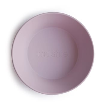 Mushie skål Soft Lilac 2-pak