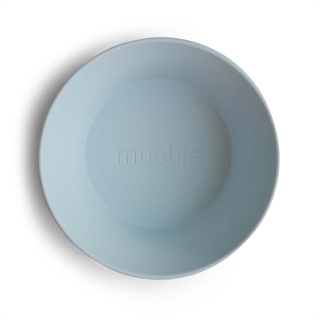 Mushie skål Powder Blue 2-pak - dinner bowl