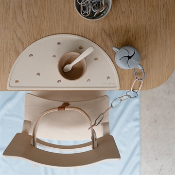 Mushie stoleunderlag - Underlag til højstol - Tradewinds - i blå