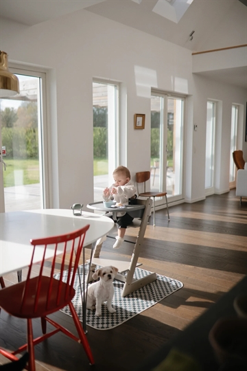 Mushie stoleunderlag - Underlag til højstol - Olive Check