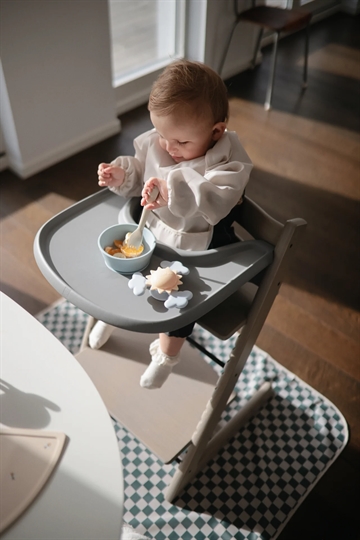 Mushie stoleunderlag - Underlag til højstol - Olive Check