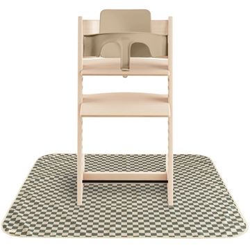 Mushie stoleunderlag - Underlag til højstol - Olive Check