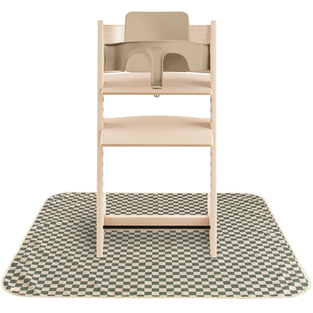 Mushie stoleunderlag - Underlag til højstol - Olive Check