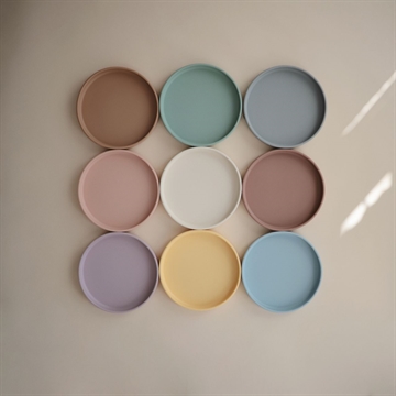 Mushie tallerken Med Sugekop Classic Silikone Soft Lilac