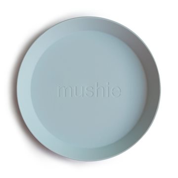Mushie tallerken Powder Blue 2-pak