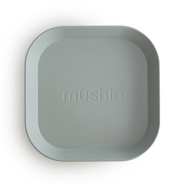 Mushie tallerken Sage 2-pak