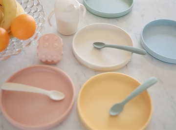 Mushie Tallerken med sugekop Classic Silikone Blush