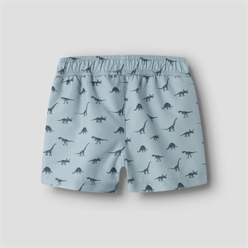 Name It Badebukser - Dinosaur - NmmZune - Blue Fog i blå med dino print