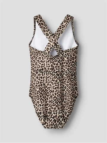 Name It Badedragt - Leo - NmfZanimal - Mole - i beigebrun leo print