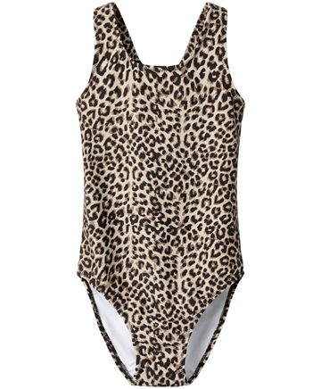 Name It Badedragt - Leo - NmfZanimal - Mole - i beigebrun leo print