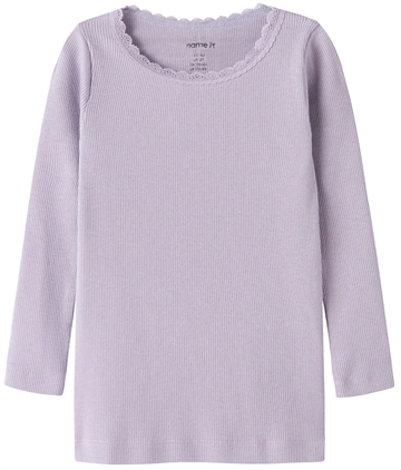 Name It Bluse - Kab - Lavender Gray i lilla