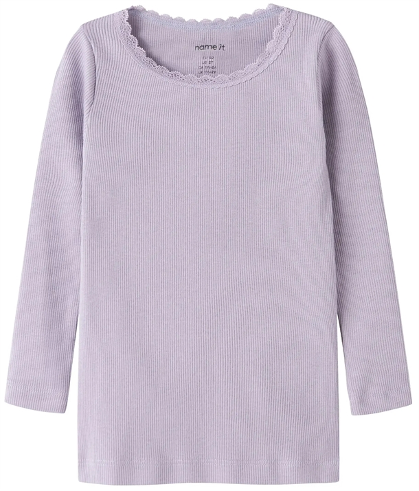Name It Bluse - Kab - Lavender Gray i lilla