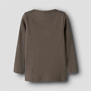 Name It Bluse - Kab - Morel - i brun lavet med rib