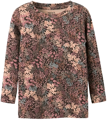 Name It Bluse - NMFRESA - Chocolate Brown med blomsterprint