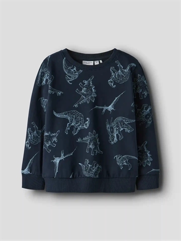 Name It Bluse - NmmVaron - Dark Sapphire Dino - i mørkeblå med dinosaur print