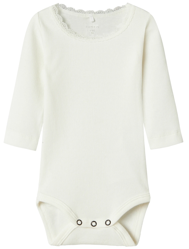 Name It Body - Kab Rib - Cloud Dancer i cremehvid