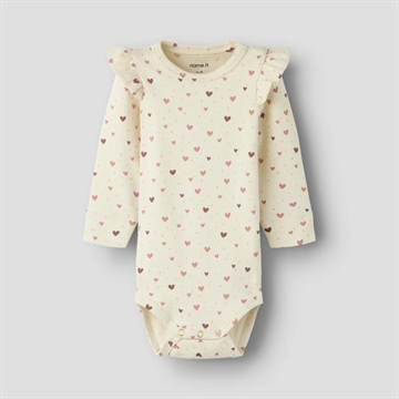 Name It Body - nbfHayla - Almond Milk med hjerter