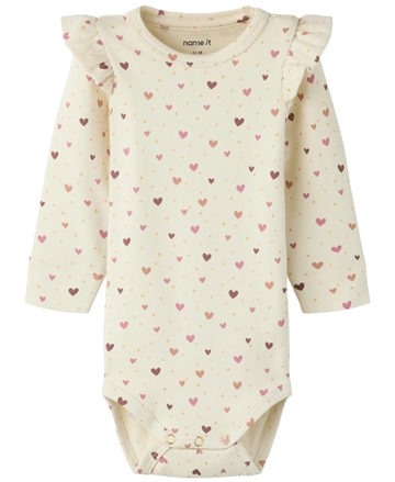Name It Body - nbfHayla - Almond Milk med hjerter