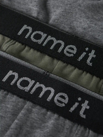 Name It Boxershorts - 3-pak - Tea Leaf/Dark Grey Melange