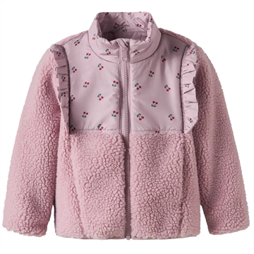 Name It Fleece Jakke - nmfMinna Teddy - Keepsake Lilac