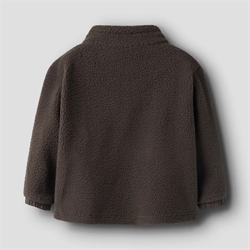 Name It Fleece Jakke - nmmMiller Sherpa - Chocolate Brown i brun