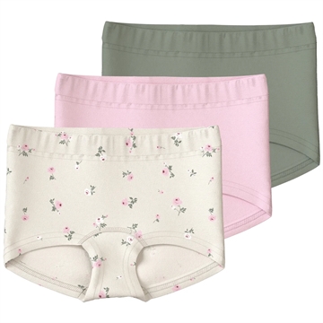 Name It Hipster - 3-pak NMFTIGHTS - Jet Stream Flower/Ballerina/Shadow