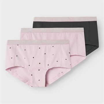 Name It Hipster - 3-pak NKFHIPSTER - Winsome Orchid Hearts