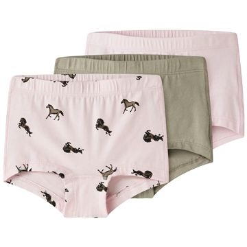 Name It Hipster - 3-pak NMFTIGHTS - Ballerina/Vintage Khaki