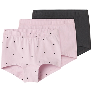 Name It Hipster - 3-pak NMFTIGHTS - Winsome Orchid Hearts
