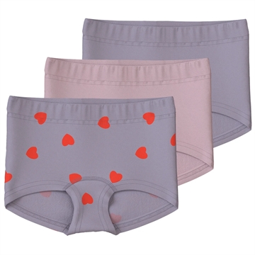 Name It Hipster - 3-pak NMFTIGHTS - Lavender Hearts