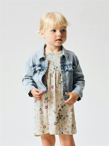 Name It Jakke - Denim Frill - nmfJulia - Light Blue Denim