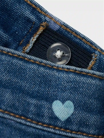 Name It Jeans Bella - Hjerter - Denim Blue Hearts