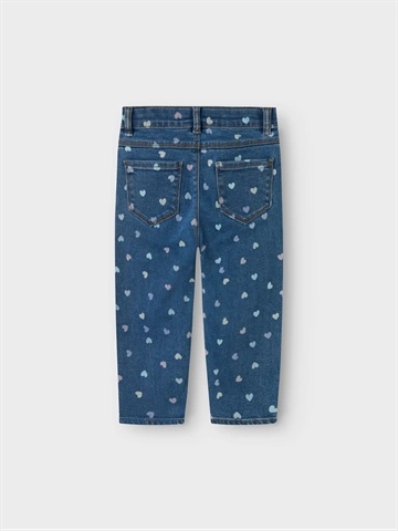 Name It Jeans Bella - Hjerter - Denim Blue Hearts