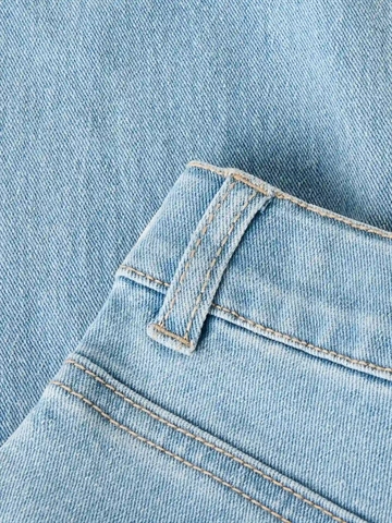 Name It Jeans - nmfRose Wide Jeans - Light Blue Denim med smiley