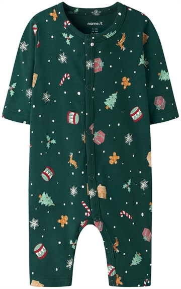 Name It Julenatdragt - Vismas - Botanical Garden - i grøn