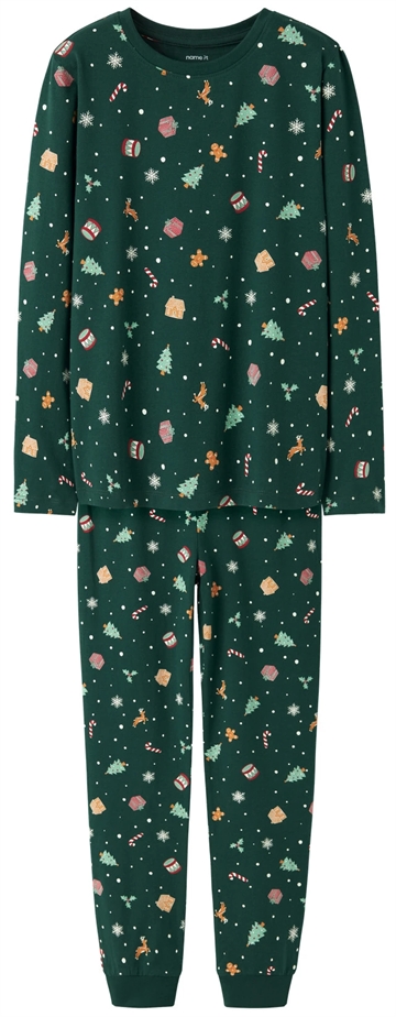 Name It Julenattøj - Vismas - Botanical Garden - Kids - i grøn