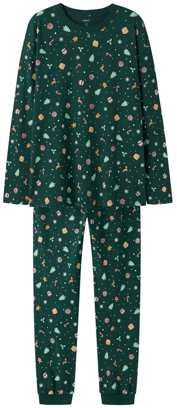 Name It Julenattøj - Vismas - Botanical Garden - Voksen - i grøn