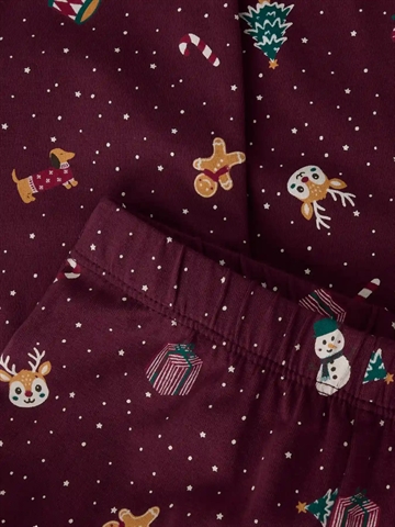 Name It Julenattøj - Vismas - Burgundy Christmas - Voksen