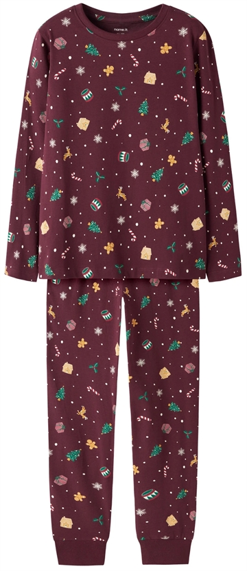 Name It Julenattøj - Vismas - Burgundy - Kids
