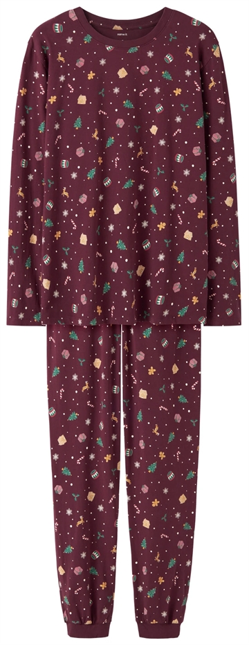 Name It Julenattøj - Vismas - Burgundy - Voksen