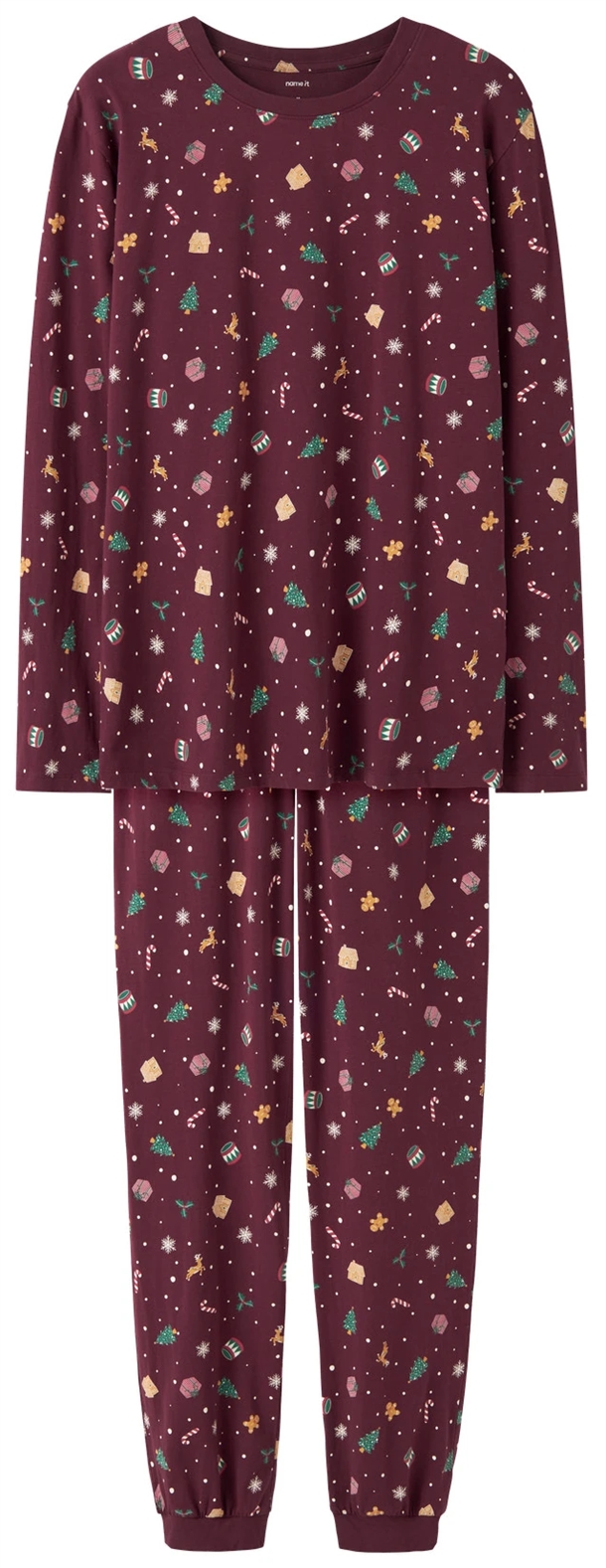 Name It Julenattøj - Vismas - Burgundy - Voksen